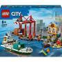 LEGO® City 60422 Hafen mit Frachtschiff