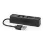 Nedis USB-HUB 1X USB-A  3X USB A (CCGB60250BK01)