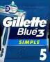 Gillette Blue 3 Einwegrasierer 5er Pack Simple