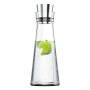 Glaskaraffe Flow Slim 1l Glas/Edelstahl