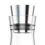 Glaskaraffe Flow Slim 1l Glas/Edelstahl