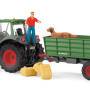 Schleich Farm World        42608 Traktor mit Anhänger Schleich