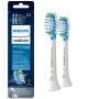 Philips 2-pack Standard sonic toothbrush heads - 2 pc(s) - White - Rubber - 2 Series plaque control - 2 Series plaque defense - 3 Series gum health - DiamondClean - DiamondClean... - Medium soft - Click-on