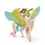 Schleich bayala Fairy Surah with glitter Pegasus - Multicolor