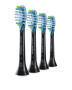 Philips 4-pack Standard sonic toothbrush heads - 4 pc(s) - Black - Rubber - 2 Series plaque control - 2 Series plaque defense - 3 Series gum health - DiamondClean - DiamondClean... - 2 Series plaque control - 2 Series plaque defense - 3 Series gum health 