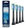 Philips 4-pack Standard sonic toothbrush heads - 4 pc(s) - Black - Rubber - 2 Series plaque control - 2 Series plaque defense - 3 Series gum health - DiamondClean - DiamondClean... - 2 Series plaque control - 2 Series plaque defense - 3 Series gum health 