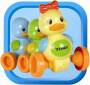 TOMY Toomies Quack Along Ducks - Blue,Green,Orange,Yellow - Plastic - 10 month(s) - Boy/Girl - 6 wheel(s) - Orange