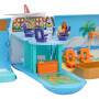 Moose Toys BLUEY HOLIDAY 3in1 Set Airplane, Boat Hotel