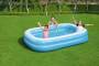 Lay-Z-Spa Bestway Blue Rectangular Familiy Pool -2.62m x 1.75m x 51cm - blue - Blue,White - Vinyl - 6 yr(s) - Pattern - 778 L - 2620 mm