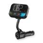 Nedis Kfz Audio FM Transmitter / Schwanenhals / freisprechend / 2 " / Scharz-weiß Monitor / Bluetooth® / PD 20 W / QC 3.0 / Schnellladung / Bass Boost / Google Assistant / Siri / Schwarz