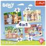 Trefl S.A. Bluey 4in1 Puzzle 12/15/20/24 Teile