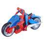 Hasbro SPI Web-Motorrad 10cm Fahrzeug und Figur