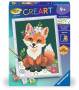 Ravensburger CreArt 23765 - Blumiger Fuchs - Malen nach Zahlen Fuchs für Kinder ab 9 Jahre