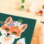 Ravensburger CreArt 23765 - Blumiger Fuchs - Malen nach Zahlen Fuchs für Kinder ab 9 Jahre