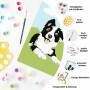 Ravensburger CreArt 23759 - Border Collie Welpe - Malen nach Zahlen Hund für Kinder ab 7 Jahre