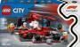 LEGO® City 60443 F1 Boxenstopp mit Boxencrew und Ferrari Flitzer