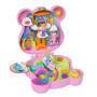 Mattel Polly Pocket x Glücksbärchi Puppen & Spielset mit Spielzeugauto und thematischen Accessoires,