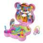 Mattel Polly Pocket x Glücksbärchi Puppen & Spielset mit Spielzeugauto und thematischen Accessoires,