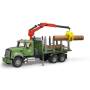 Bruder 02824 MACK Holztransport LKW mit Ladekran