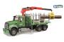 Bruder 02824 MACK Holztransport LKW mit Ladekran