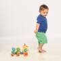 TOMY Toomies Quack Along Ducks - Blue,Green,Orange,Yellow - Plastic - 10 month(s) - Boy/Girl - 6 wheel(s) - Orange